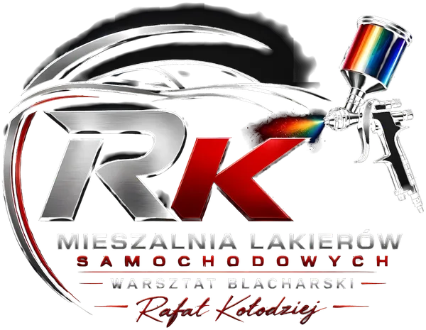 Logo RK — mieszalnia lakierów i warsztat blacharsko-lakierniczy